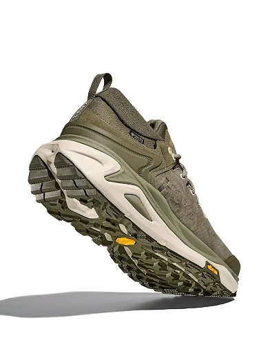 Мужские ботинки Hoka Kaha 3 Low GTX из нубука зеленые - фото 7 - Miraton