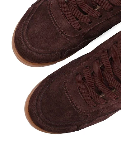 Жіночі кросівки Attizzare велюрові коричневі - фото 5 - Miraton