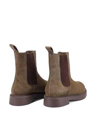 Женские ботинки челси Attizzare велюровые зеленые - фото 3 - Miraton