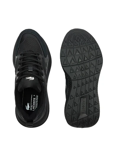 Чоловічі кросівки Lacoste Evo Black замшеві чорні (747SMA012102H) - фото 4 - Miraton