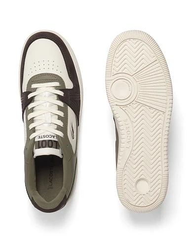 Жіночі кеди Lacoste L001 шкіряні зелені - фото 4 - Miraton