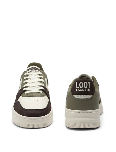 Жіночі кеди Lacoste L001 шкіряні зелені - фото 5 - Miraton