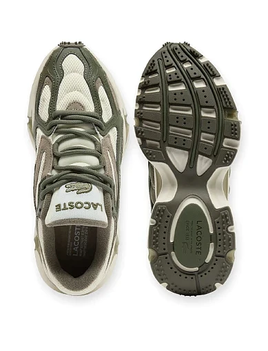 Жіночі кросівки Lacoste L003 2K24 шкіряні зелені - фото 4 - Miraton