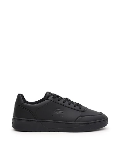 Мужские кеды Lacoste L001 кожаные черные (750SMA007302H) фото 1