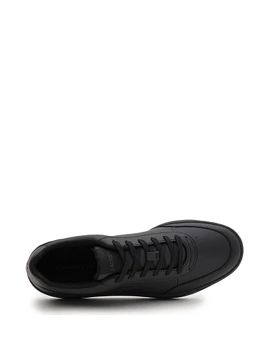 Мужские кеды Lacoste L001 кожаные черные - фото 5 - Miraton