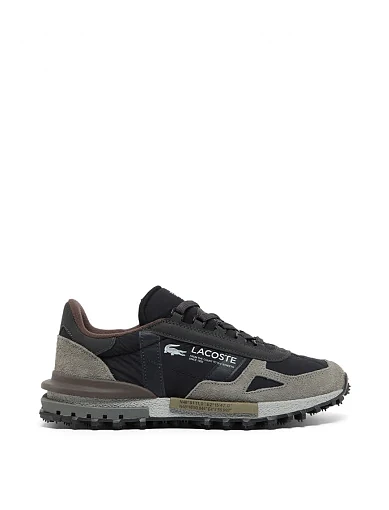 Мужские кроссовки Lacoste Elite Active замшевые черные (750SMA0078YH2) фото 1