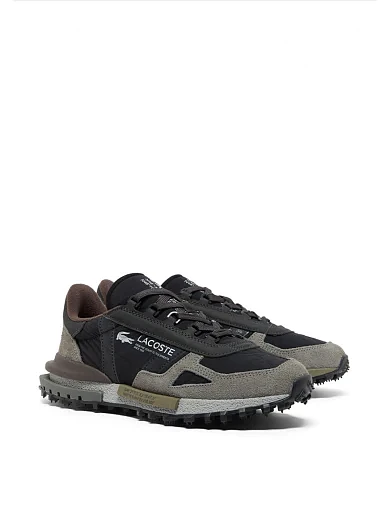 Чоловічі кросівки Lacoste Elite Active замшеві чорні (750SMA0078YH2) - фото 2 - Miraton