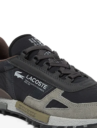 Чоловічі кросівки Lacoste Elite Active замшеві чорні (750SMA0078YH2) - фото 6 - Miraton