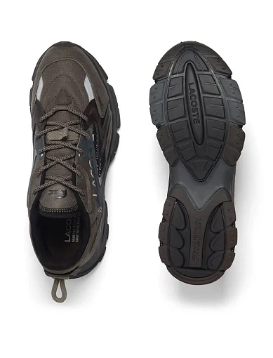 Чоловічі кросівки Lacoste L003 Neo tech замшеві коричневі (750SMA0124257) - фото 4 - Miraton