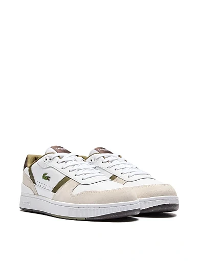 Чоловічі кеди Lacoste T-Clip шкіряні білі (750SMA0182V06) - фото 2 - Miraton