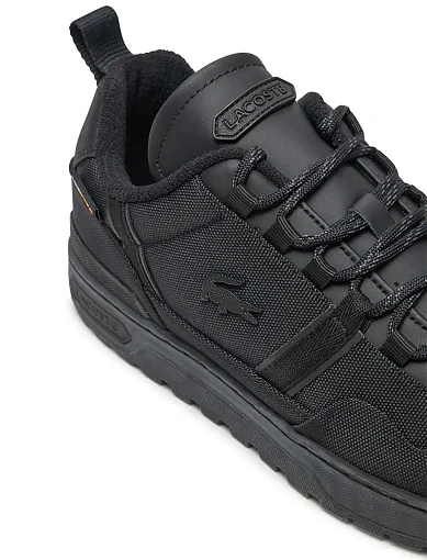 Чоловічі кеди Lacoste T-Clip Wntr текстильні чорні (748SMA003802H) - фото 5 - Miraton