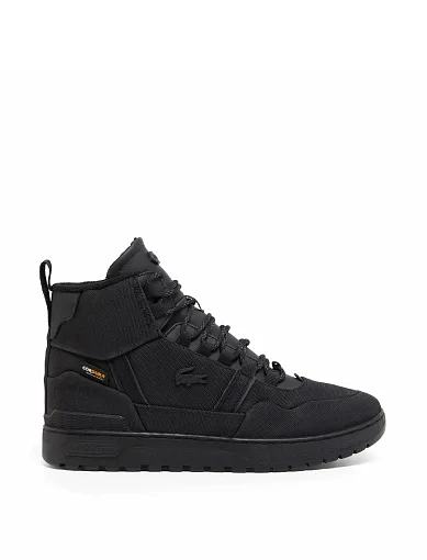Мужские ботинки Lacoste T-Clip Wntr Mid текстильные черные (748SMA004002H) фото 1