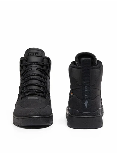 Чоловічі черевики Lacoste T-Clip Wntr Mid текстильні чорні (748SMA004002H) - фото 5 - Miraton