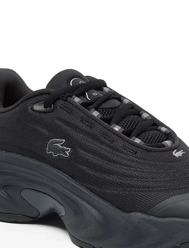 Жіночі кросівки Lacoste L003 NEO текстильні чорні - фото 6 - Miraton