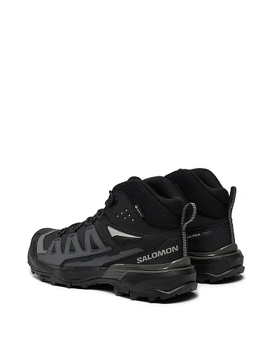 Чоловічі черевики Salomon X ULTRA 360 MID GORE-TEX з екошкіри чорні (L47447600) - фото 4 - Miraton