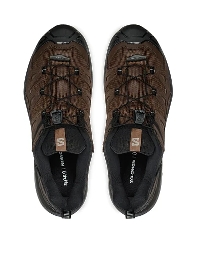 Чоловічі кросівки Salomon X ULTRA 360 LEATHER GORE-TEX з екошкіри чорні (L47571200) - фото 4 - Miraton