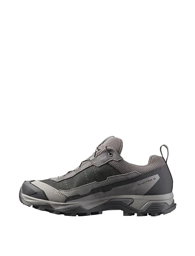 Жіночі кросівки Salomon X Ultra 360 GTX M з екошкіри сірі - фото 2 - Miraton
