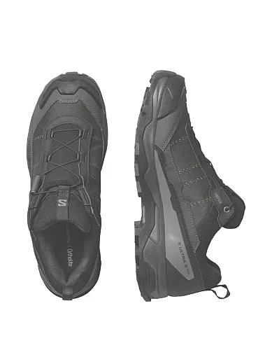Чоловічі кросівки Salomon X Ultra 5 Wide GTX M з екошкіри чорні (L47727400) - фото 4 - Miraton