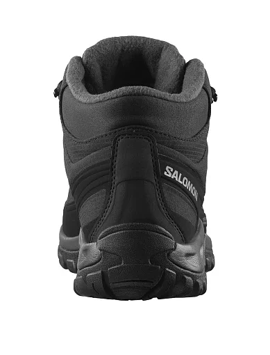 Чоловічі черевики Salomon Outsnap Waterproof з екошкіри чорні (L47854200) - фото 4 - Miraton