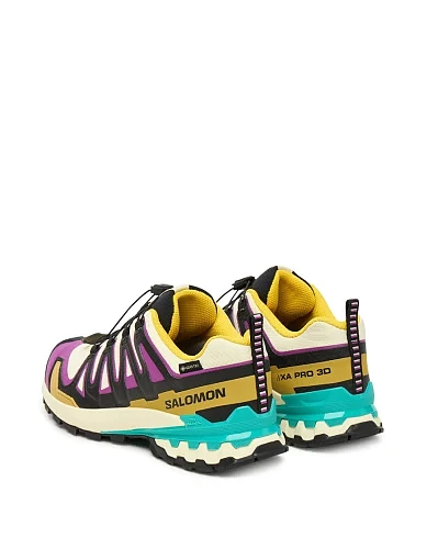 Жіночі кросівки Salomon Xa Pro 3D V9 Gore-Tex з екошкіри чорні - фото 3 - Miraton