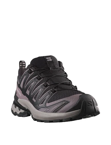 Женские кроссовки Salomon XA PRO 3D V9 из экокожи серые - фото 3 - Miraton