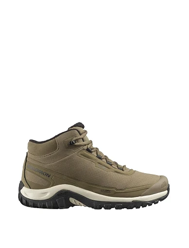 Чоловічі черевики Salomon SHELTER WATERPROOF з екошкіри зелені (L47974000) - фото 1 - Miraton