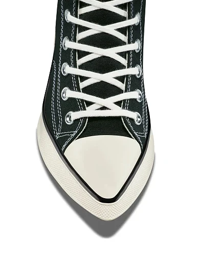 Жіночі черевики Converse CHUCK 70 DE LUXE POINTED HI текстильні чорні - фото 8 - Miraton