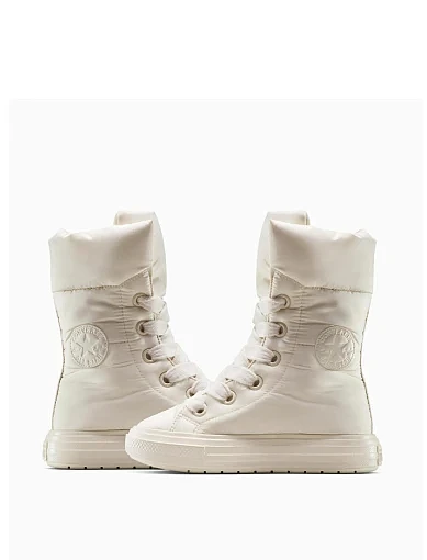 Жіночі дутики Converse Chuck Taylor All Star Elements Boot X - Hi Top текстильні бежеві - фото 7 - Miraton