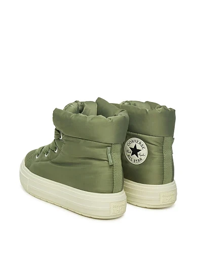 Жіночі дутики Converse Chuck Taylor All Star Elements Boot High Top Surplus текстильні зелені - фото 3 - Miraton
