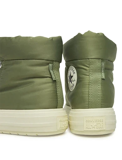 Жіночі дутики Converse Chuck Taylor All Star Elements Boot High Top Surplus текстильні зелені - фото 5 - Miraton