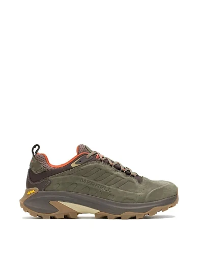 Чоловічі кросівки Merrell Moab Speed 2 LTR WP з нубуку зелені (J037787) фото 1