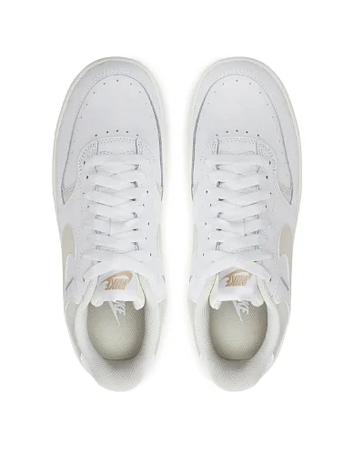 Жіночі кеди Nike Gamma Force шкіряні молочного кольору - фото 4 - Miraton