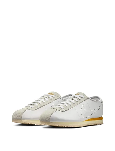 Жіночі кросівки Nike Cortez шкіряні бежеві - фото 2 - Miraton
