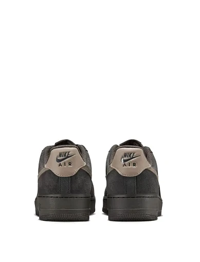 Жіночі кеди Nike AIR FORCE 1 шкіряні темно-сірі - фото 4 - Miraton