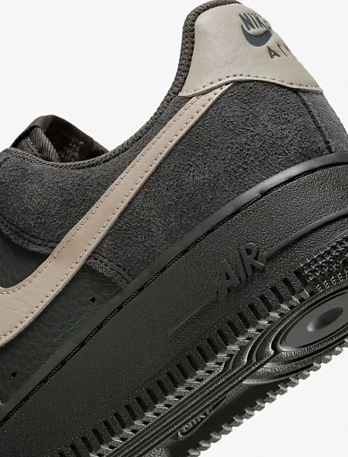 Жіночі кеди Nike AIR FORCE 1 шкіряні темно-сірі - фото 8 - Miraton