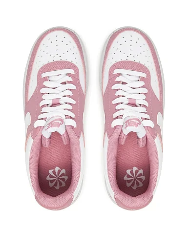 Жіночі кеди Nike COURT VISION з екошкіри рожеві - фото 4 - Miraton