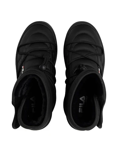 Жіночі дутики FILA з екошкіри чорні - фото 4 - Miraton