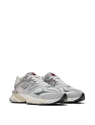 Кроссовки New Balance 9060 замшевые серые - фото 3 - Miraton