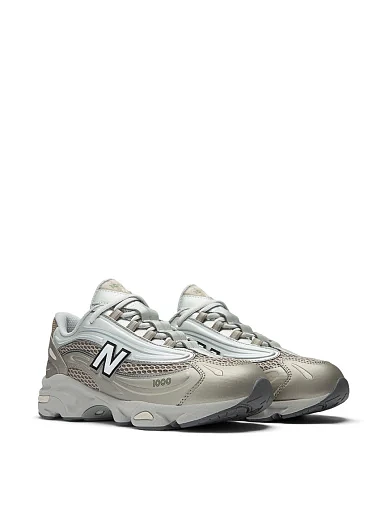 Женские кроссовки New Balance 1000 из экокожи золотого цвета - фото 3 - Miraton