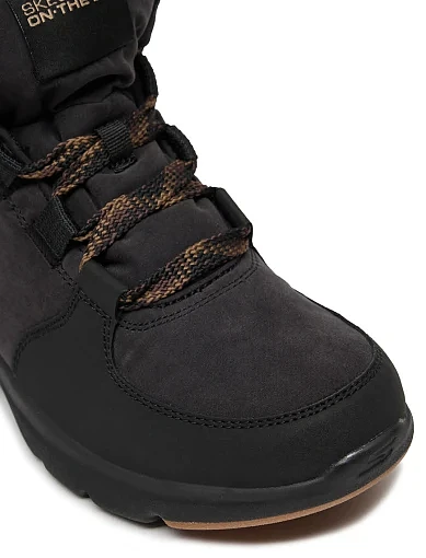 Жіночі черевики Skechers Glacial Ultra On The Go Trend Up текстильні чорні - фото 5 - Miraton