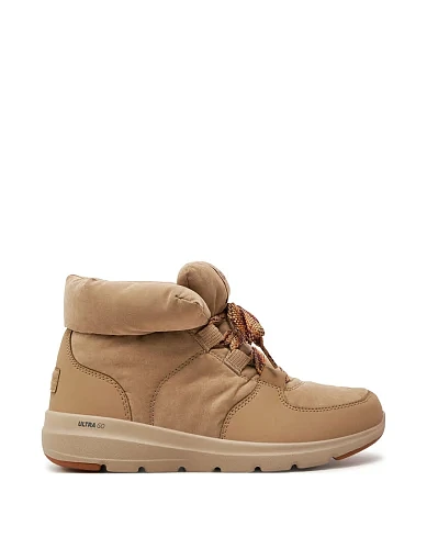 Жіночі черевики Skechers Glacial Ultra On The Go Trend Up текстильні бежеві фото 1