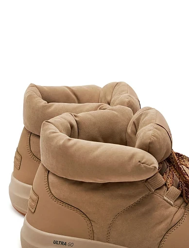 Жіночі черевики Skechers Glacial Ultra On The Go Trend Up текстильні бежеві - фото 5 - Miraton