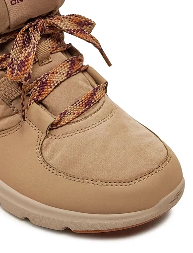 Жіночі черевики Skechers Glacial Ultra On The Go Trend Up текстильні бежеві - фото 6 - Miraton