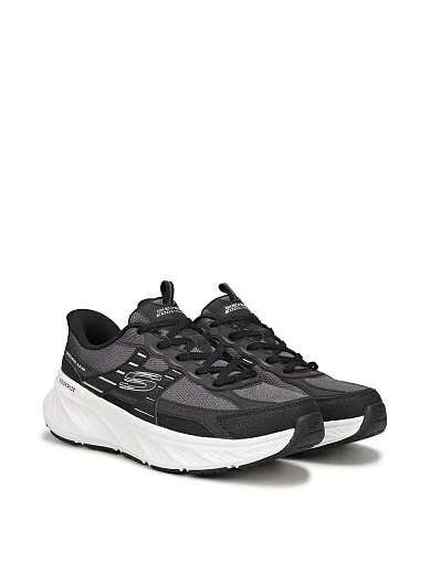 Жіночі кросівки Skechers з екошкіри чорні - фото 3 - Miraton