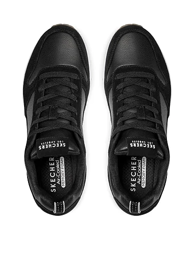 Жіночі кросівки Skechers з екошкіри чорні - фото 6 - Miraton