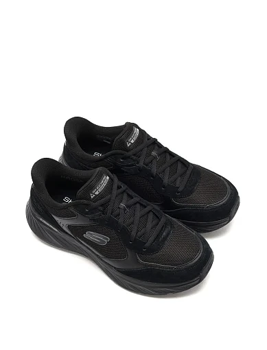 Чоловічі кросівки Skechers з екошкіри чорні (232947 BBK) - фото 4 - Miraton