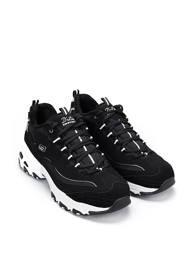 Жіночі кросівки Skechers з екошкіри чорні - фото 3 - Miraton