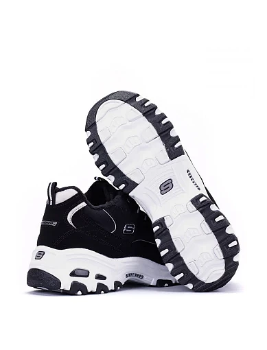 Жіночі кросівки Skechers з екошкіри чорні - фото 4 - Miraton