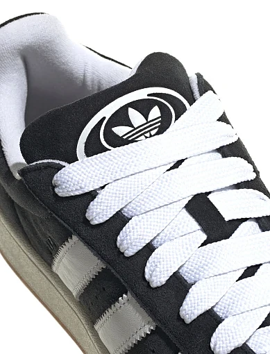 Мужские кеды Adidas Campus 00s замшевые черные - фото 7 - Miraton