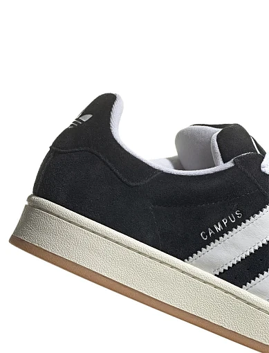 Мужские кеды Adidas Campus 00s замшевые черные - фото 9 - Miraton